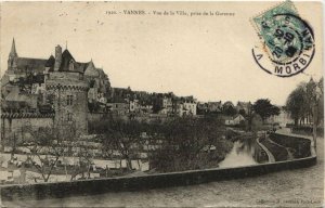 CPA VANNES-Vue de la Ville, prise de la Garonne (27338)