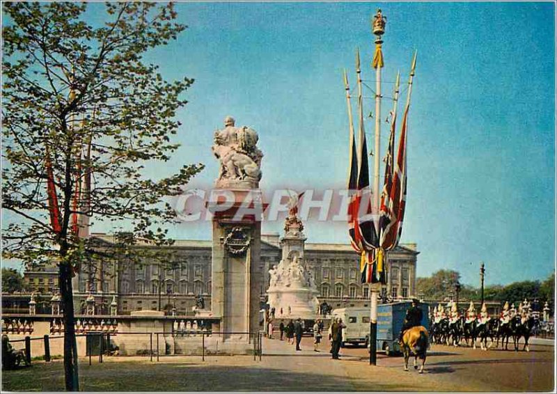 Postcard Modern Life Guards Army in the Mall