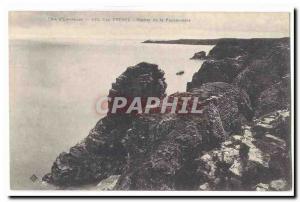 Cap Frehel Old Postcard Rock of Fauconniere