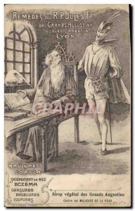 Old Postcard Advertisement Remedies RP Jumes des Grands Augustins Cours Gambe...