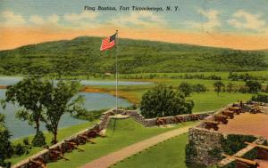 NY - Fort Ticonderoga. South Wall, Flag Bastian