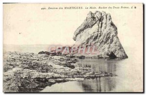 Old Postcard Martigues La Mede Rock Des Trois Freres