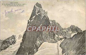 Old Postcard The Alps Grand Peak of Meije seen from Arete Eastern Rateau