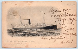 Clyde Steamship Company Comanche Ship Postcard