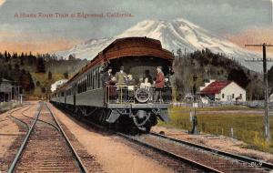 Edgewood California Shasta Train Route Antique Postcard K105118