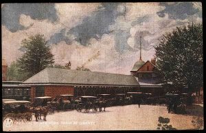 Liberty NY Railroad Station Train Depot Postcard