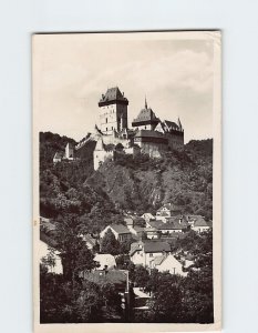 Postcard Karlštejn Castle, Karlštejn, Czech Republic