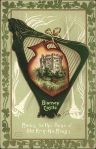 Breck St Patrick's Day Int'l Art Blarney Castle Ireland c1910 Vintage Postcard