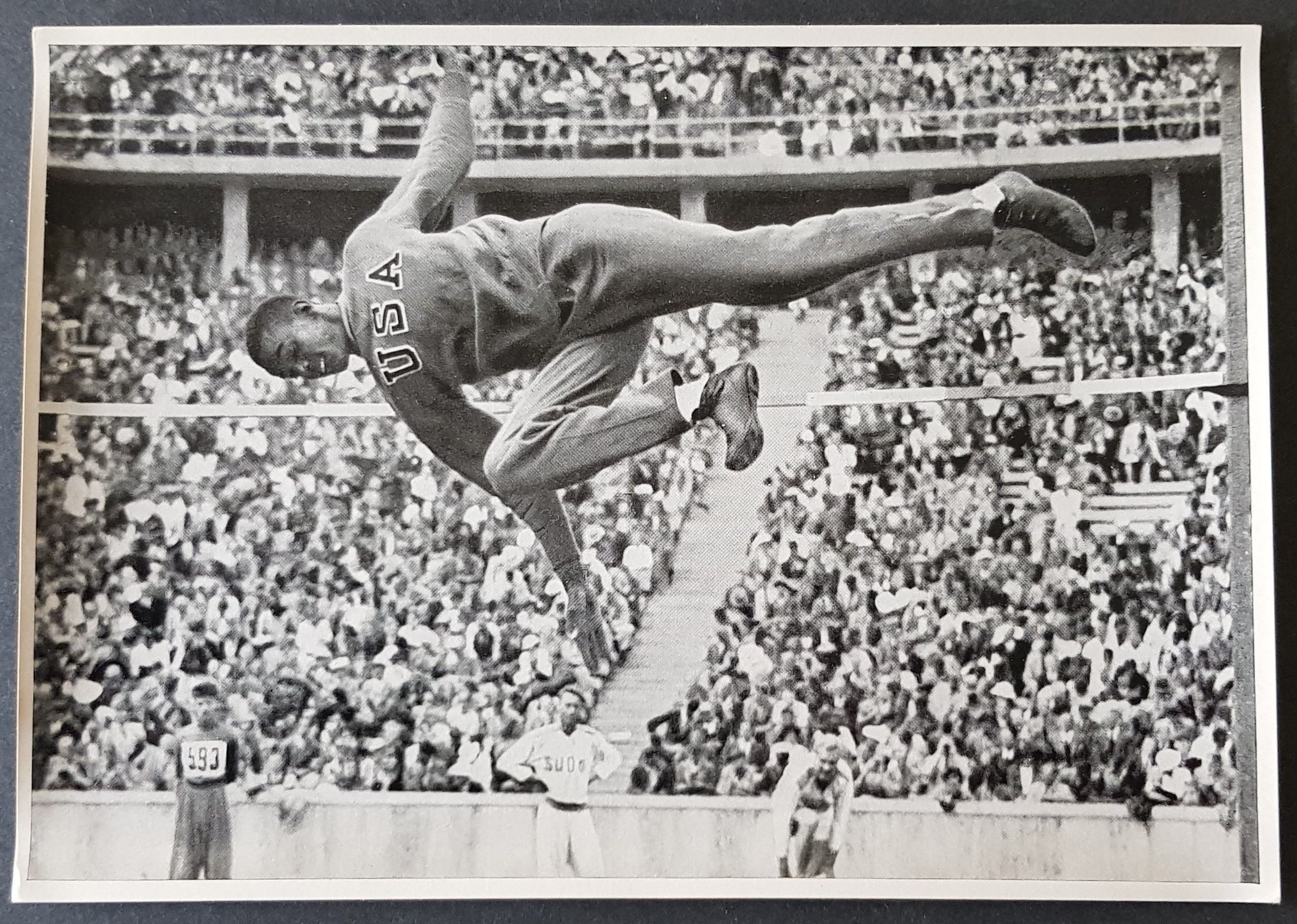 Rare Large Format Collector Photo Card 1936 Berlin Olympics Cornelius