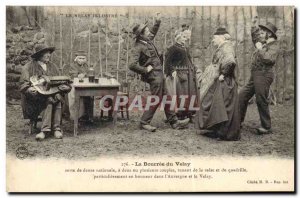 Old Postcard Folklore The Velay Bourree Velay