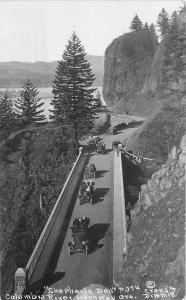 Autos Columbia River Highway Oregon C-1920s Shepherd's Dell RPPC real photo 2759