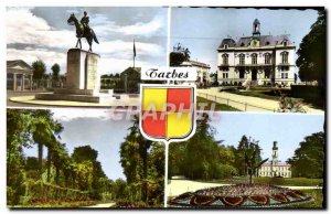 Modern Postcard Tarbes Statue of Marechal Foch L & # City 39hotel Allee des P...