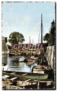 Old Postcard Chateau D Oleron (Oleron lle d) The Port des Pecheurs