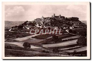 Postcard Old Vezelay general view