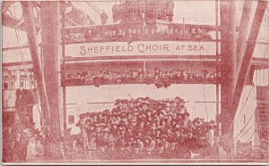 Victoria BC at Drill Hall The Sheffield Choir at Sea Advertising Postcard H52