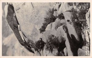 Brenson Arizona Natural Bridge in Texas Canyon Real Photo Postcard AA36637