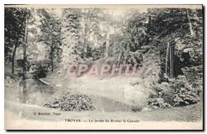 Postcard Old Troyes The Rock Garden Waterfall