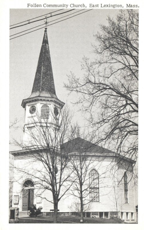 Vintage Postcard Follen Community Church Parish East Lexington Massachusetts MA