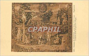 Old Postcard 1655 Castle montana near holy cere (lot) Tapestry (large hall on...