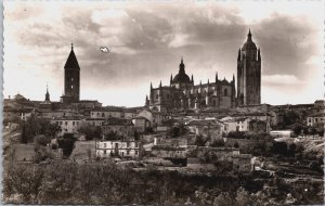 Spain Segovia Partial View Vintage RPPC C107