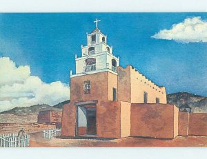 Pre-1980 CHURCH SCENE Santa Fe New Mexico NM AD0452