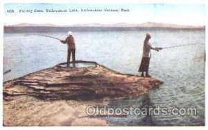 Yellowstone Lake, National Park, Fishing Unused close to perfect corners