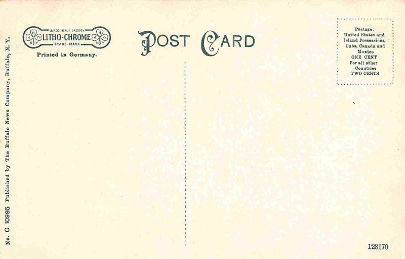 Anchor Line Elevator Dock Erie Pennsylvania 1910c postcard