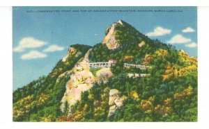 NC - Grandfather Mountain. Observation Point at Summit