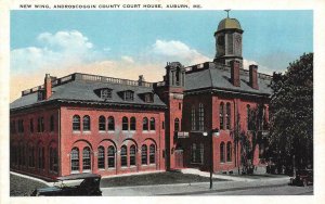 AUBURN, Maine ME   ANDROSCOGGIN COUNTY COURT HOUSE  ca1920's Vintage Postcard