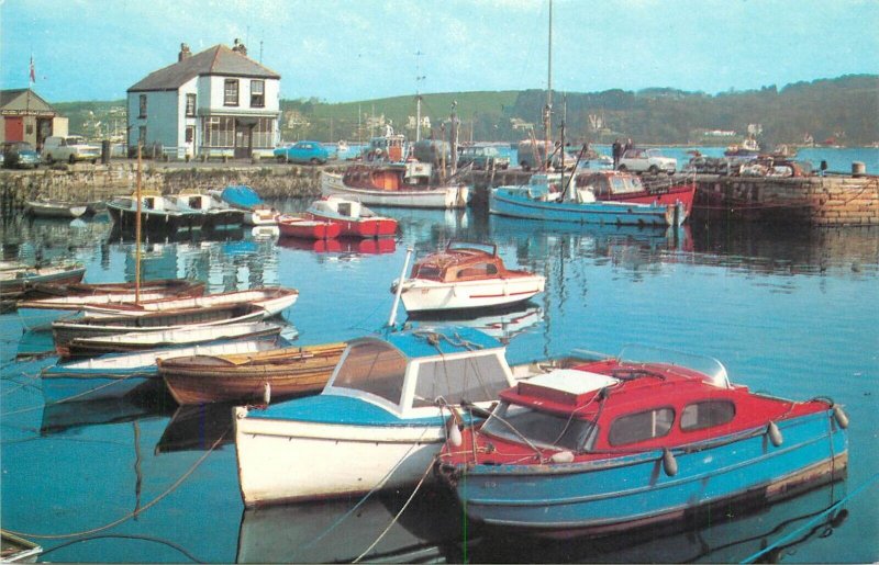 UK England Falmouth quay house sailing vessels