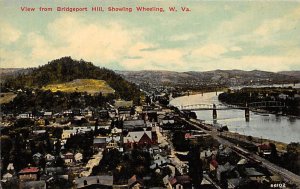 From Bridgeport Hill showing Wheeling - Wheeling, West Virginia WV  