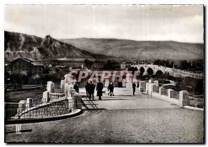 Modern Postcard Valencia The Jouvet Park Bridge and the Castle of Crussel