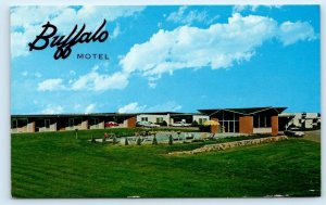 LINCOLN, Nebraska NE ~ Roadside BUFFALO MOTEL 1960s Owner Harvey Gates Postcard