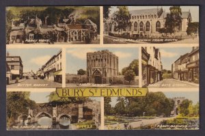 Vintage Postcard United Kingdom Bury St Edmunds Views