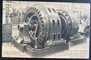 Mint Belgium Real Picture Postcard Machine Gallery Exhibition Motor Generator