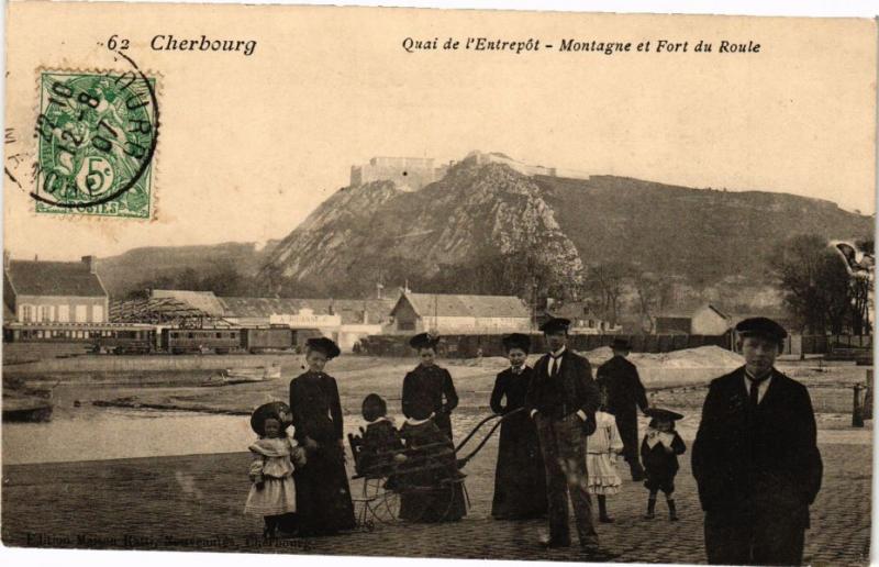 CPA CHERBOURG - Quai de l'Entrepot - Montagne et Fort du Roule (246117)