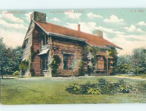 Divided-Back PARK LOG CABIN Detroit Michigan MI H3587