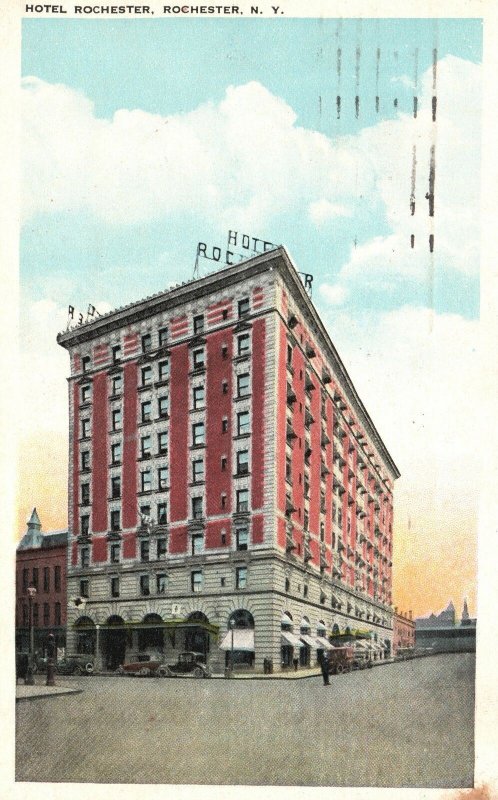 Vintage Postcard 1924 Hotel Rochester Historical Landmark New York Tichnor Bros