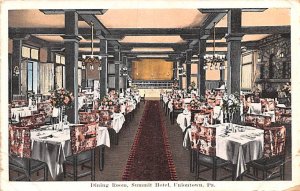 Summit Hotel, Dining Room Uniontown, Pennsylvania PA  