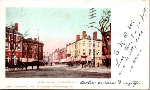 Postcard Public Square in Portsmouth, New Hampshire