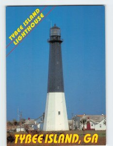 Postcard Tybee Island Lighthouse, Tybee Island, Georgia