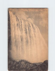 Postcard American Falls from below, Niagara Falls, New York