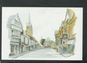 Hampshire Postcard - Lyndhurst High Street - Artist Gervase.A.Gregory  RR7301