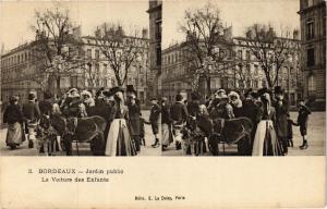 CPA AK BORDEAUX - Jardin public la voiture des enfants (192592)