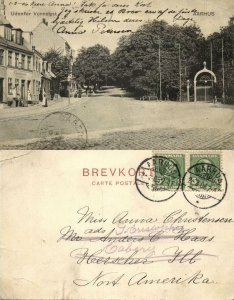 denmark, AARHUS ÅRHUS, Udenfor Vennelyst (1906) Postcard