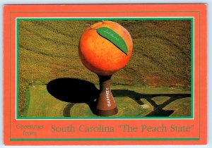 GAFFNEY, South Carolina SC ~ Water Tower GIANT PEACH Roadside 4x6 Postcard