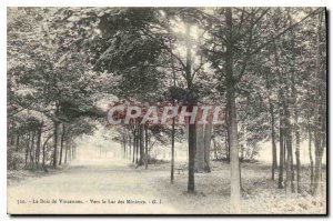 Old Postcard The Bois de Vincennes To the Lac des Minimes