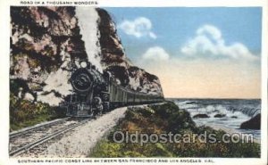 Southern Pacific Coast Train Locomotive  Steam Engine Unused 