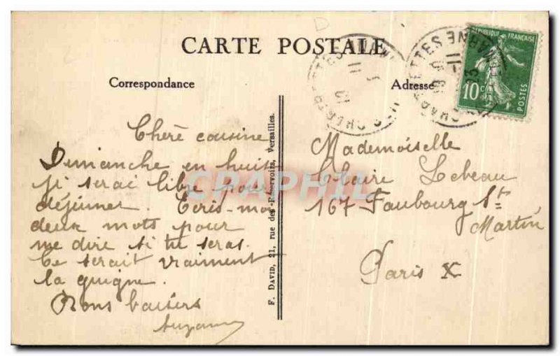 Old Postcard Chartrettes the Seine River Boat