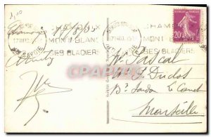 Old Postcard Chamonix Bossons Glacier Cave